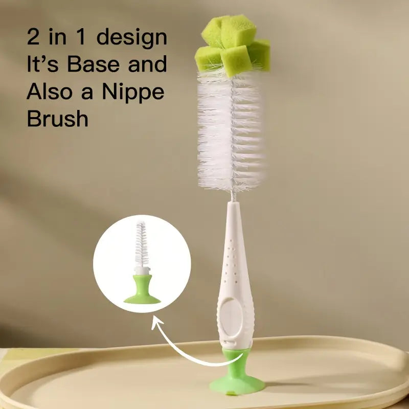 Baby Bottle and Pacifier Brush Cleaning Set 2 in 1 Various Colours